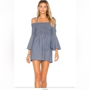 Tularosa The Social Cold Shoulder Chambry Mini Dress